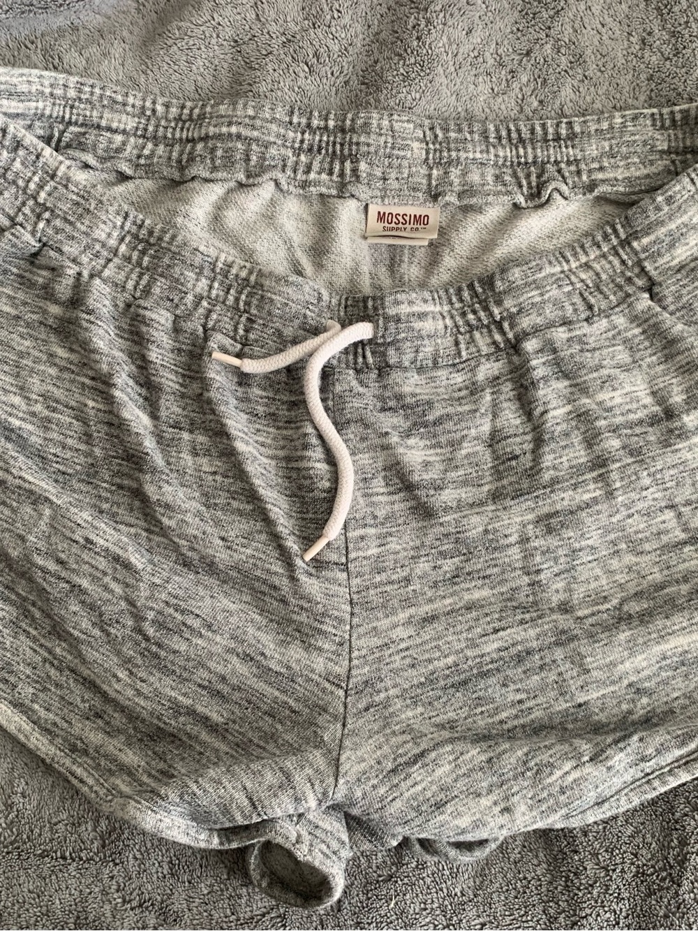 Mossimo Supply Co. Light Heather Gray Girls' Drawstring Knit Shorts